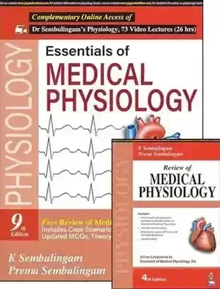 Essentials of Medical Physiology 9th Edition by K Sembulingam - BOOKS N ARTS 