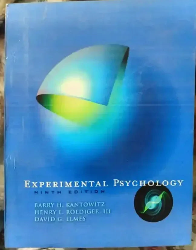 Experimental Psychology 9th Edition by Barry H Kantowit - BOOKS N ARTS 