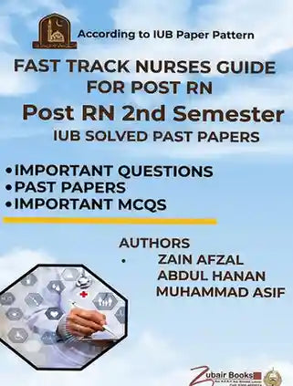 Book cover of 'Fast Track Nurses Guide for Post RN' with authors' names and Zubar Books logo.
