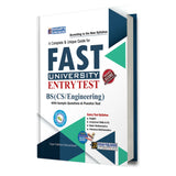 Book titled 'FAST University Entry Test' for BS (CS/Engineering) on a white background
