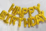 Happy Birthday Foil Balloons Banner - BOOKS N ARTS 