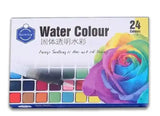 Keep Smiling Solid Transparent Water Colour 24 Colours Box - BOOKS N ARTS 
