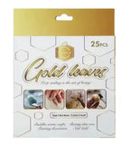 Keep Smilling Gold Leaves 25PCs 5.5x5.5 IN - BOOKS N ARTS 