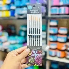 Keep Smilling Mini Detail Linner Brush 6PCs - BOOKS N ARTS 