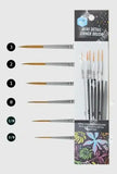 Keep Smilling Mini Detail Linner Brush 6PCs - BOOKS N ARTS 