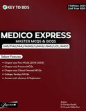 Book cover of 'Medico Express Master MCQs & BCQs' with a red background and white text.