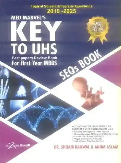 Key To UHS For 1st Year MBBS by Dr M Shoaib Kanwal - BOOKS N ARTS 