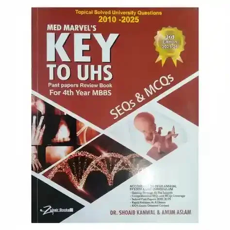 Key To UHS Solved Past Papers for 4th Years MBBS SEQs +MCQs - BOOKS N ARTS 