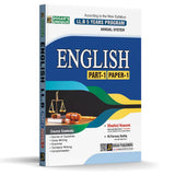 Book titled 'English Part-1 Paper-1' for LL.B program on a white background