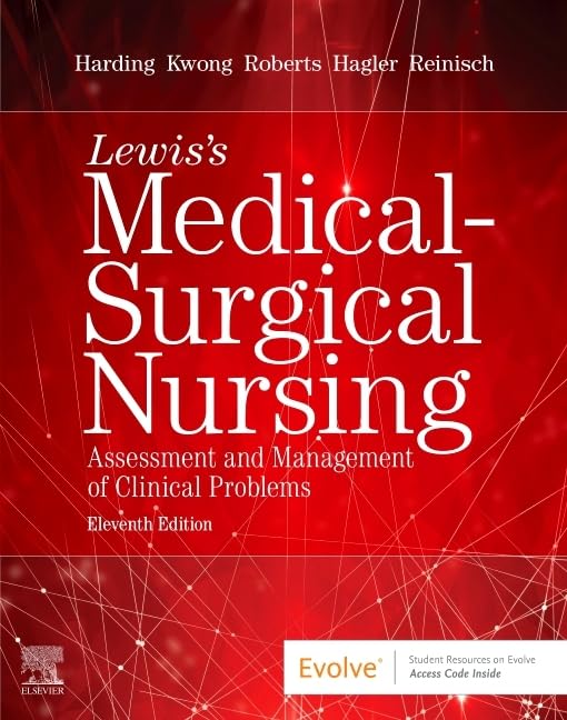 Book cover of 'Lewis's Medical-Surgical Nursing' on a red background