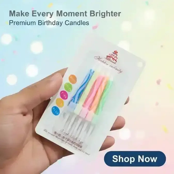 Multicolour Candles for Party Small Size Pack of 10 - BOOKS N ARTS 