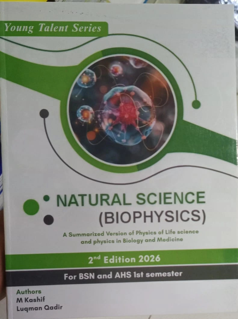 Book titled 'Natural Science (Biophysics)' by Young Talent Series on a white background
