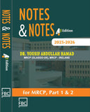 Book cover of 'Notes & Notes' 4th Edition by Dr. Yousif Abdullah Hamad with a building image on a green background.