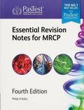 Book cover of 'Essential Revision Notes for MRCP' by PasTest with colorful icons on a white background.