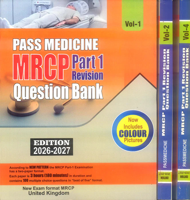 Book Cover Image of Pass Medicine MRCP Part 1 Revision Question Bank 8 Volumes Set
