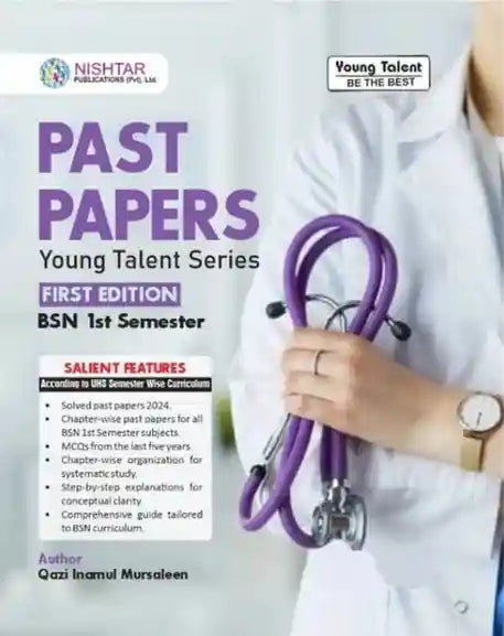 Book Cover Image of Past Papers (Young Talent Series) For BSN 1st Semester by Muhammad Kashif
