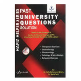 Book cover of 'Past University Questions Solution' for Doctor of Physical Therapy program with red and black design.