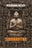 Book cover of 'Siddhartha' by Hermann Hesse featuring a statue against a decorative background.