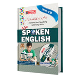 Book titled 'New Spoken English' with a CD on a white background
