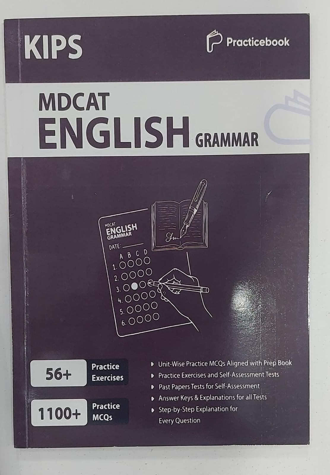 KIPS MDCAT Practice Book Set 5th Edition (2026) | Biology, Chemistry, Physics &amp; English Grammar