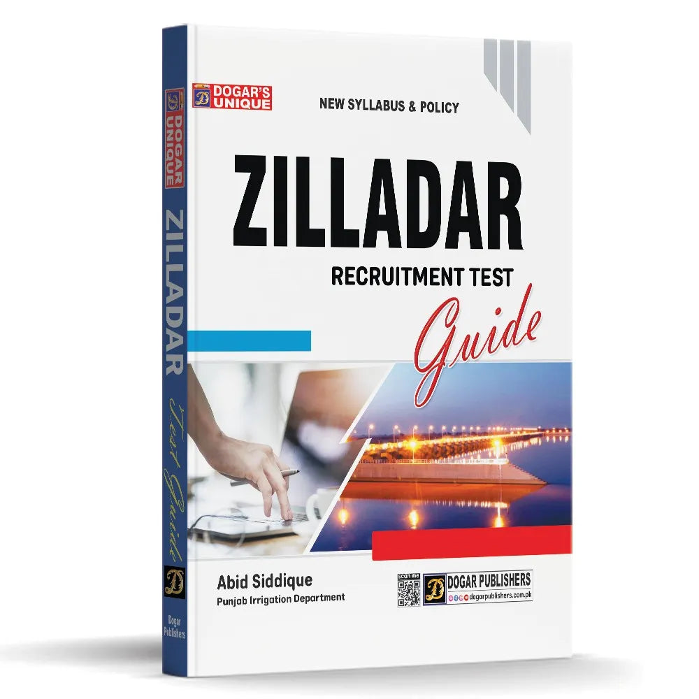 Cover Image for Zilladar Recruitment Test Guide By Dogar Publishers