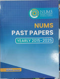 NUMS MDCAT Past Papers Yearly 2026 Edition