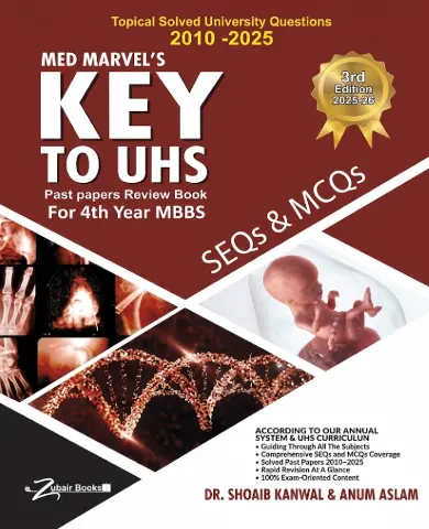 Key to UHS Solved Past Papers for 4th Year MBBS (SEQs + MCQs) by Dr. Muhammad Shoaib Kanwal