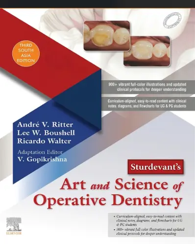 Art and Science of Operative Dentistry 3rd South Asian Edition (2026-27) STURDEVANTS